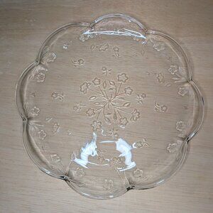 Vintage Savannah Cheese and Cracker Plate Floral Serving Platter